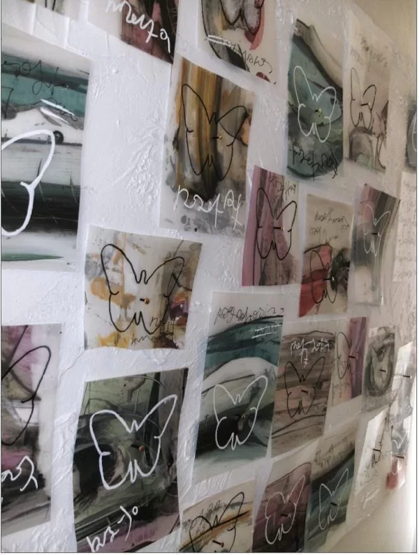 Serie La Collezione, 2015, olio su poliestere su tavola,165x85