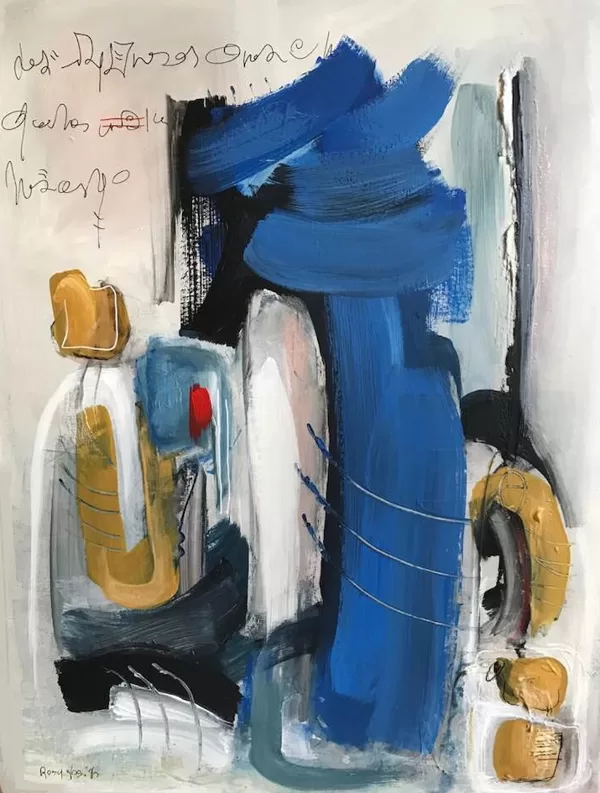 La finestra sul mare, 2017,  tecnica mista su tela, 80x60