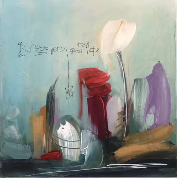 In ogni istante - 2022 - acrilico su tela - 30x30cm