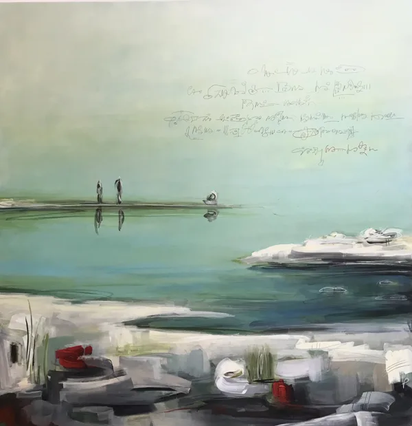 Nei giorni di maggio - 2021 - acrilico su tela - 150x150cm