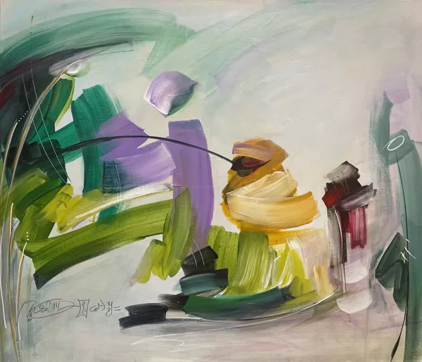 La brezza - 2023 - acrilico su tela - 60x70 cm