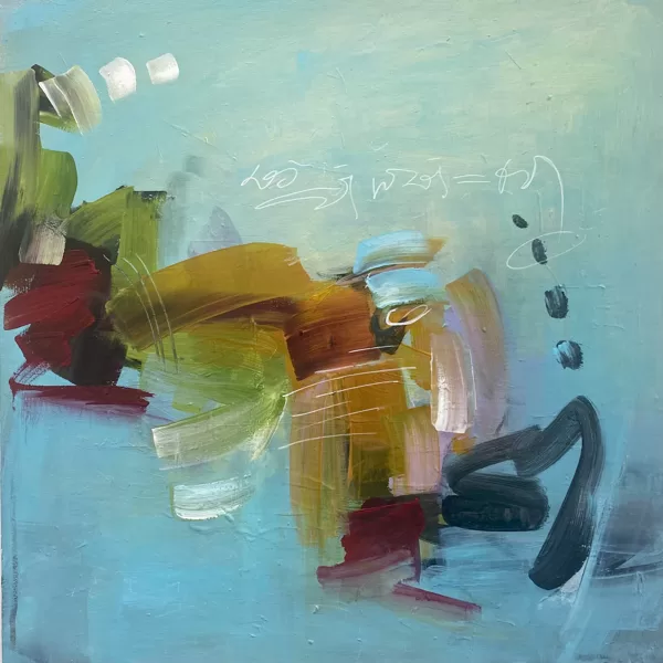 Una musica dalla finestra - 2022 - acrilico su tela - 50x50 cm