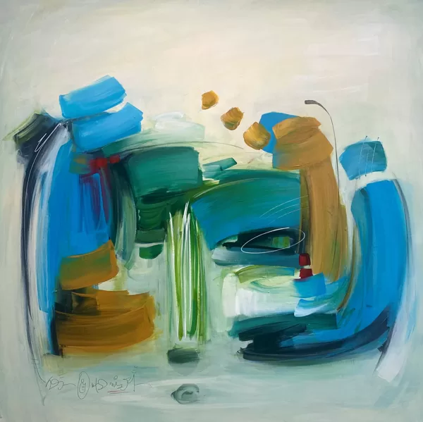 Pienezza - 2023 - acrilico su tela - 100x100 cm