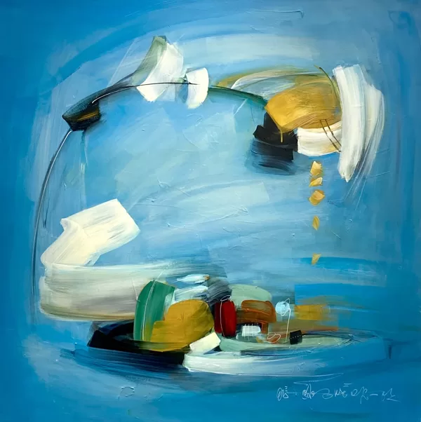 Petali - 2023 - acrilico su tela - 100x100 cm